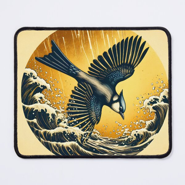 Item preview, Blue Jay Diving, Ai Generated Art  designed and sold by ACC .