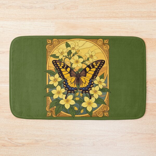 Item preview, Eastern Tiger Swallowtail With Yellow Jasmine designed and sold by taiche.
