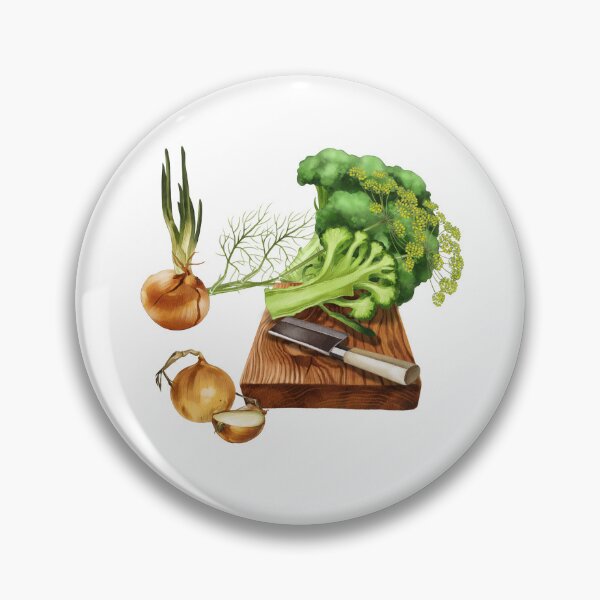 Item preview, Fresh vegetables and herbs arranged on a wooden cutting board in a vibrant kitchen setting designed and sold by Ms. Iryna.