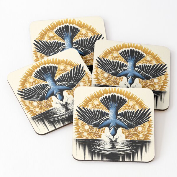 Item preview, Blue Jay Diving, Ai Generated Art  designed and sold by ACC .