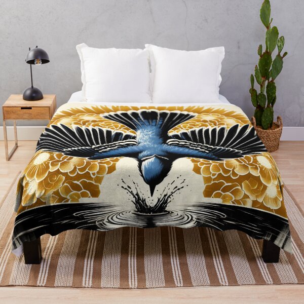 Item preview, Blue Jay Diving, Ai Generated Art designed and sold by ACC .
