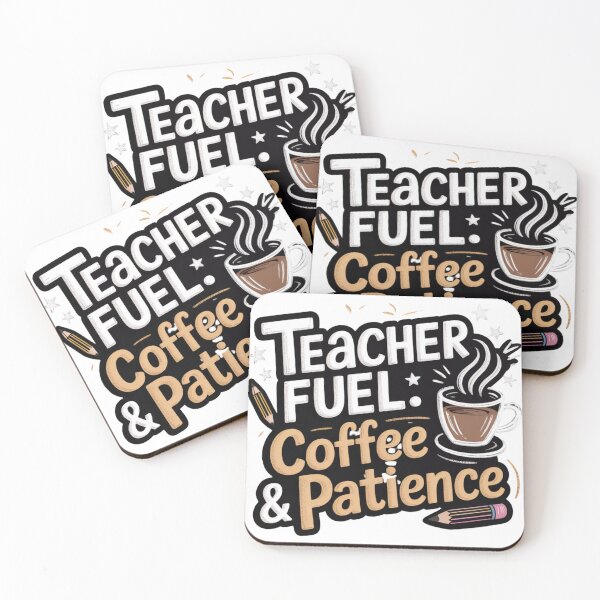 Item preview, Teacher Fuel Coffee, Patience, Funny Educator Quote Mug, T-Shirt designed and sold by podlook.