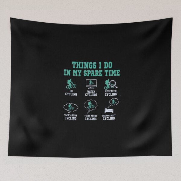 Item preview, Funny Cycling Enthusiast T-Shirt - Things I Do in My Spare Time for Cyclists, Bikers, & Biking Lovers designed and sold by Colorful-Garden.
