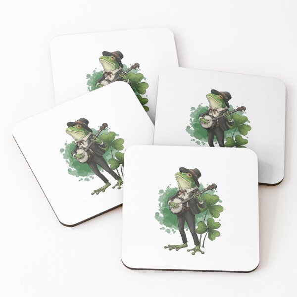 Item preview, Funny Cottagecore Banjo Frog designed and sold by StudioJohan.