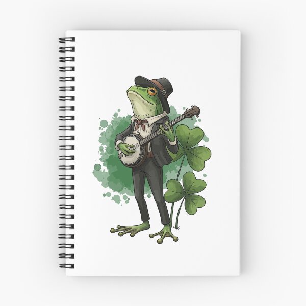 Item preview, Funny Cottagecore Banjo Frog designed and sold by StudioJohan.