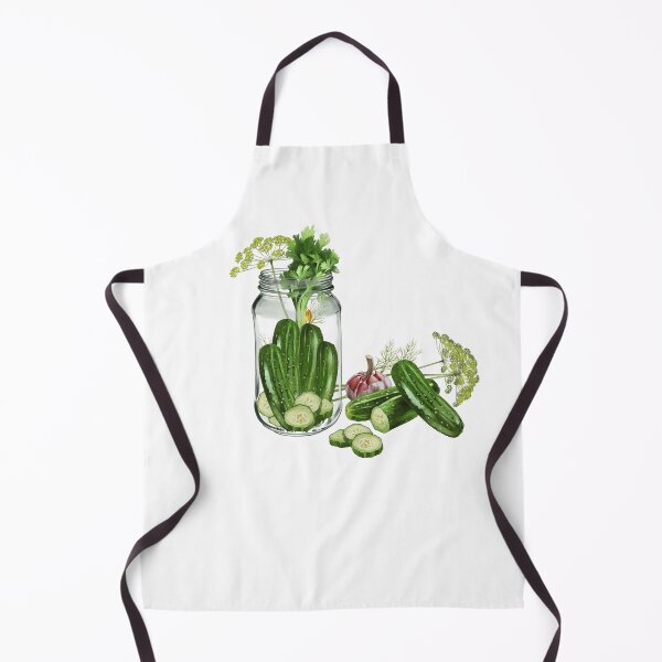 Item preview, Fresh cucumbers and herbs arranged in a glass jar with sliced pieces on a white background designed and sold by Ms. Iryna.