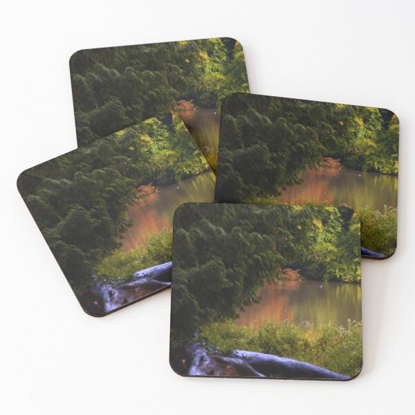 Item preview, nature forest and lake with green and orange designed and sold by oniadragon.
