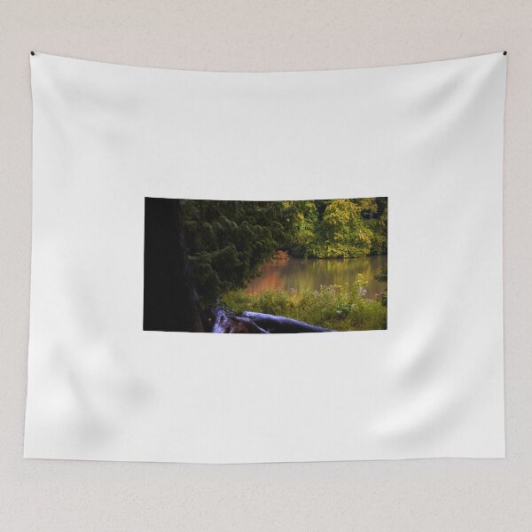 Item preview, nature forest and lake with green and orange designed and sold by oniadragon.