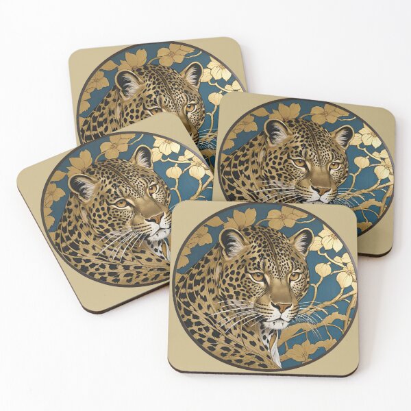 Item preview, Leopard portrait round with ramen naturally beautiful and wild designed and sold by IHImage.