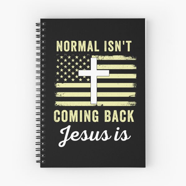 Item preview, Normal isn't coming back Jesus is Christian American flag Faith designed and sold by ds-4.