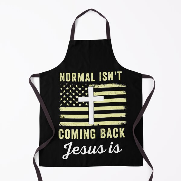 Item preview, Normal isn't coming back Jesus is Christian American flag Faith designed and sold by ds-4.
