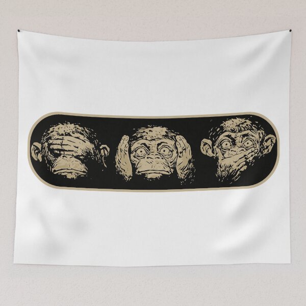 Item preview, See No Evil, Hear No Evil, Speak No Evil designed and sold by Angry Swan Designs.