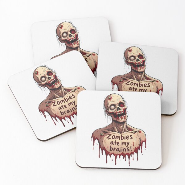 Item preview,  Zombies ate my brains  designed and sold by Vintage Designs +.