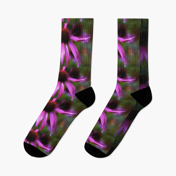 Item preview, purple coneflower with water drops designed and sold by oniadragon.
