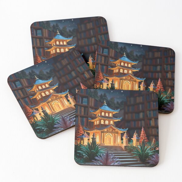 Item preview, Enchanted Library with Glowing Books – Ultra-Detailed Paper Quilling Style Artwork designed and sold by ColorSplash123.