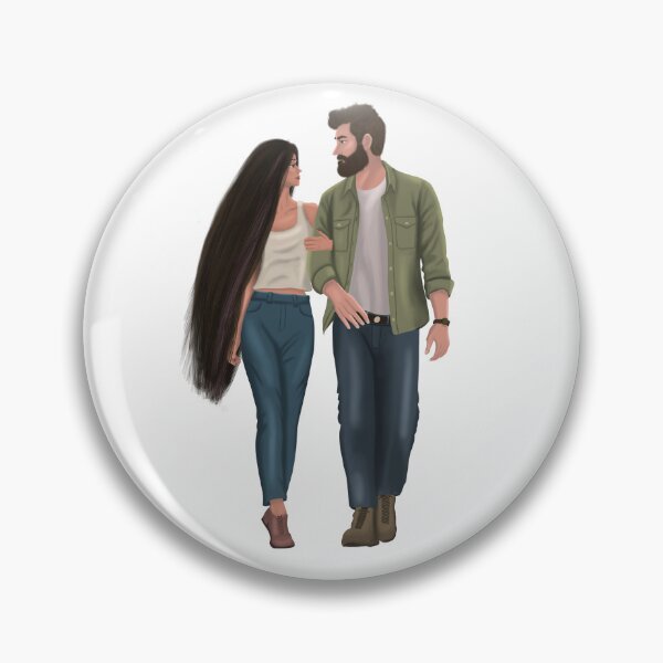 Item preview, couple walking and holding hands designed and sold by Muroojart.