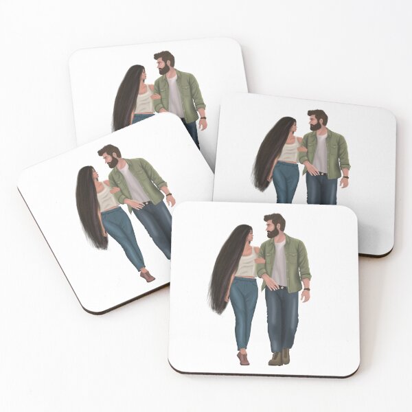 Item preview, couple walking and holding hands designed and sold by Muroojart.