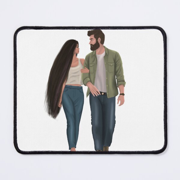Item preview, couple walking and holding hands designed and sold by Muroojart.