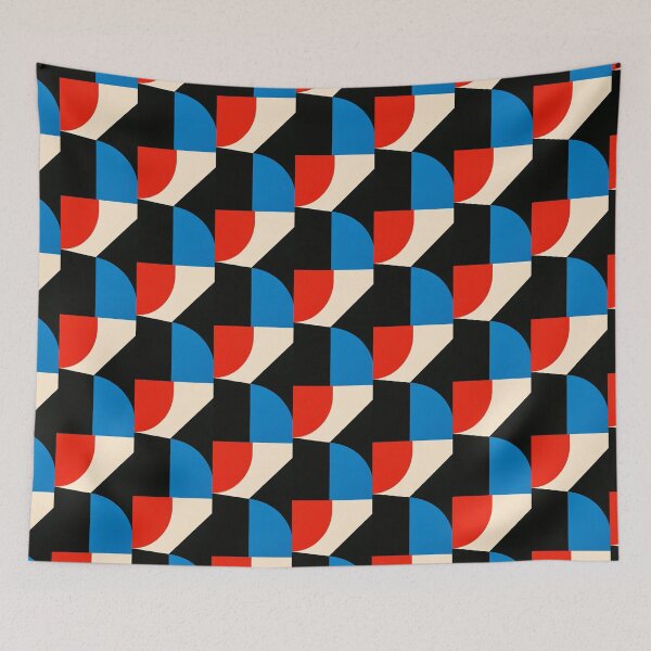 Item preview, Coperta Decorativa Geometrica – Tapestry Moderno Multicolore designed and sold by gaussina.