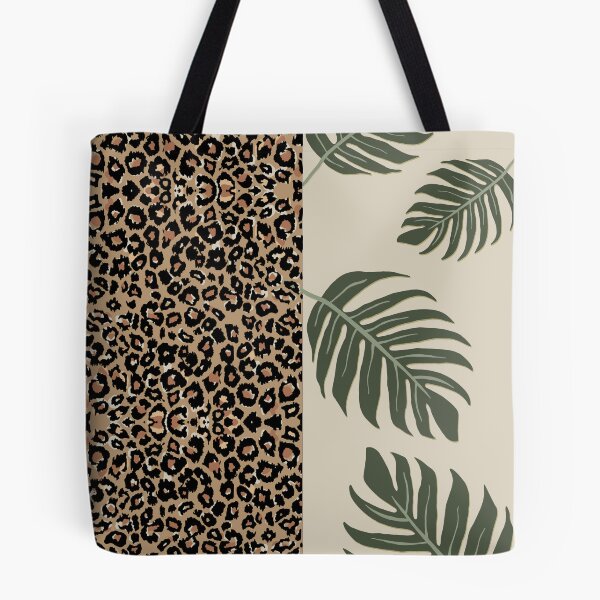 Item preview, Wild Tropics Leopard Print and Jungle Leaf Pattern designed and sold by maxifydesigns.