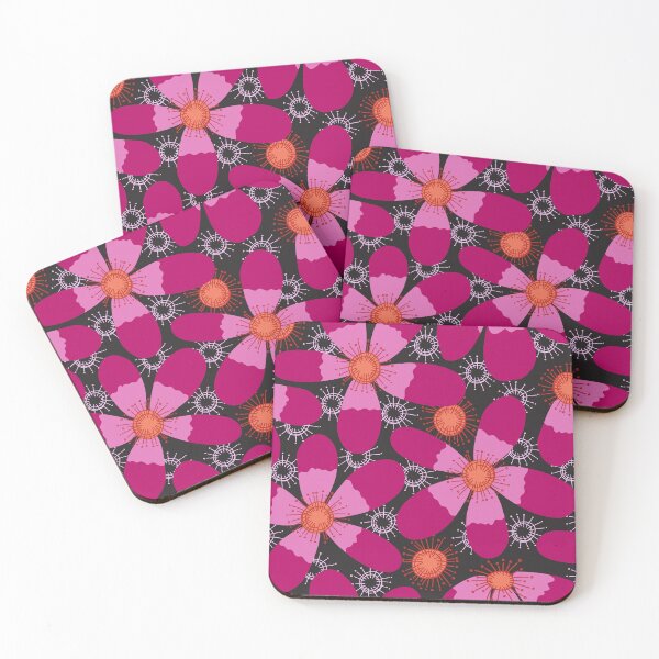 Item preview, Boho tropical cottagecore floral hot pink designed and sold by FrancesPoff.