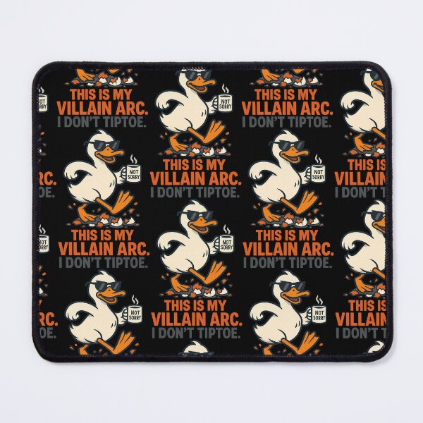 Item preview, I Don’t Tiptoe This Is My Villain Arc Funny Duck Cartoon designed and sold by TeeTimeTreasure.