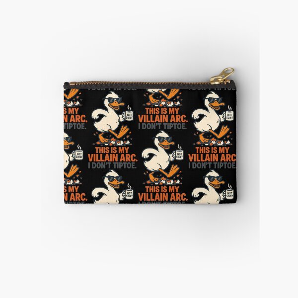 Item preview, I Don’t Tiptoe This Is My Villain Arc Funny Duck Cartoon designed and sold by TeeTimeTreasure.