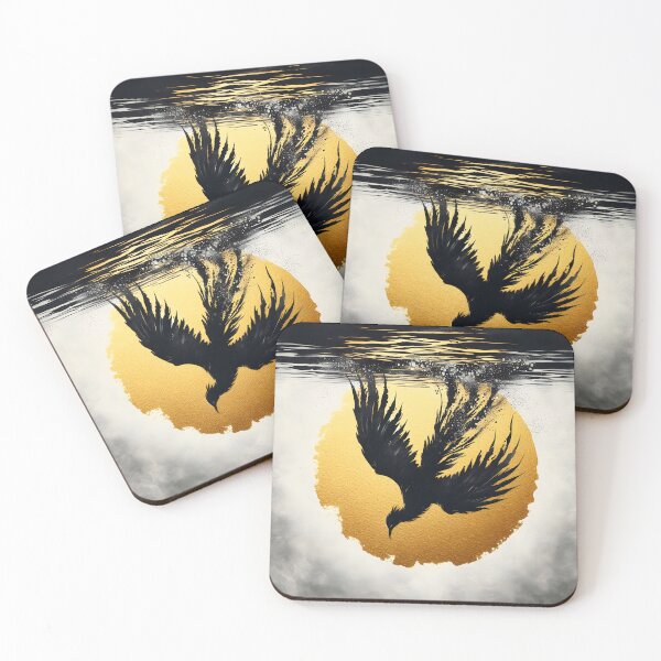 Item preview, Charcoal Bird Diving, Ai Generated Art  designed and sold by ACC .