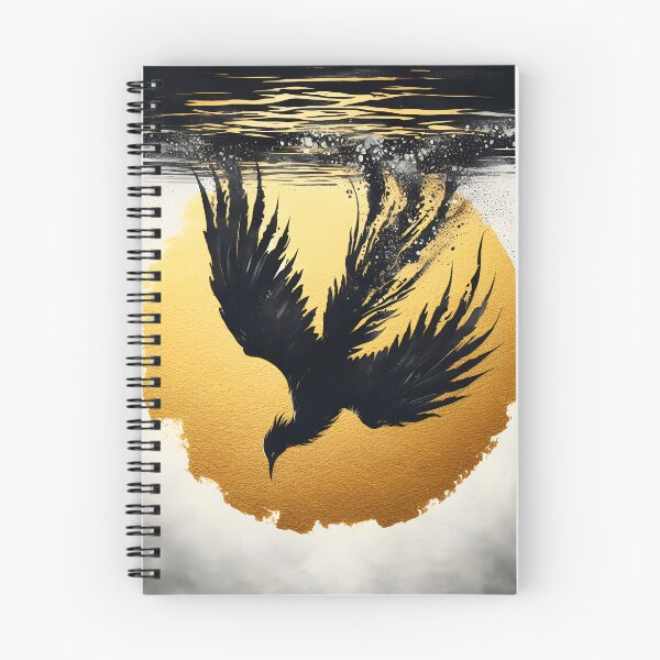 Item preview, Charcoal Bird Diving, Ai Generated Art  designed and sold by ACC .