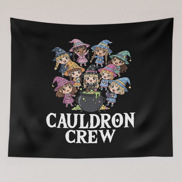 Item preview, CAULDRON CREW - WITCH HALLOWEEN designed and sold by KEF Custom.