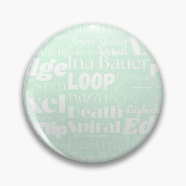 Item preview, Figure Skating Words- Subway Style Print- Mint Green  designed and sold by PD-Skating.
