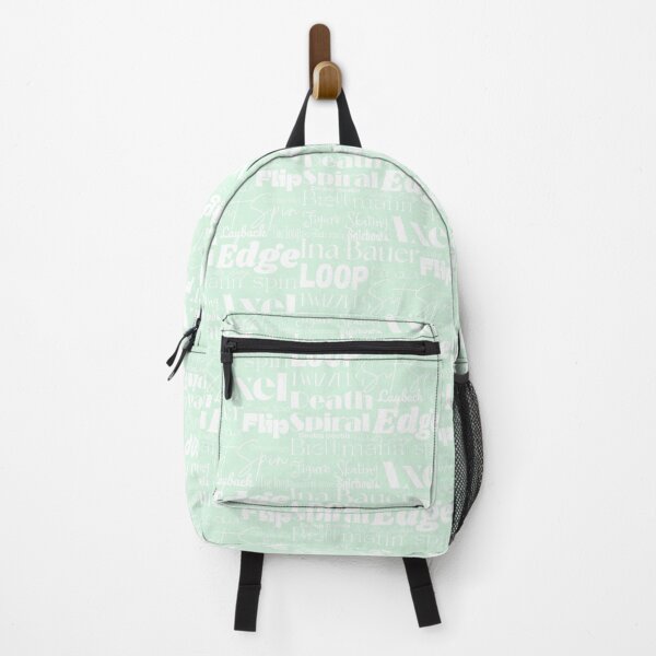 Item preview, Figure Skating Words- Subway Style Print- Mint Green designed and sold by Purposely Designed.