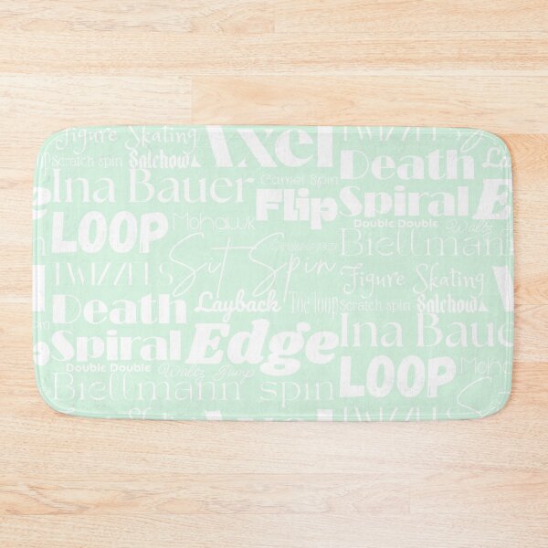 Item preview, Figure Skating Words- Subway Style Print- Mint Green  designed and sold by PD-Skating.