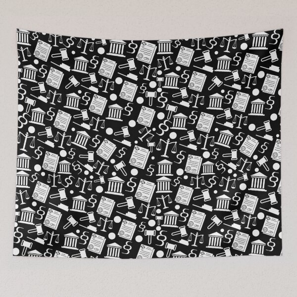 Item preview, black and white Lawyer Pattern Design Attorney Justice Law Symbols Legal Professional Gifts designed and sold by DesignYourWaystore.