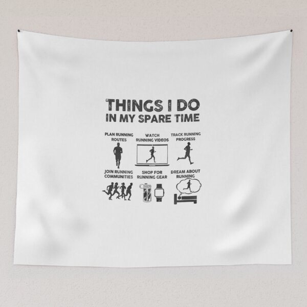Item preview, Funny Runner T-Shirt - Things I Do in My Spare Time for Marathon Runners, Joggers, & Athletes designed and sold by Colorful-Garden.