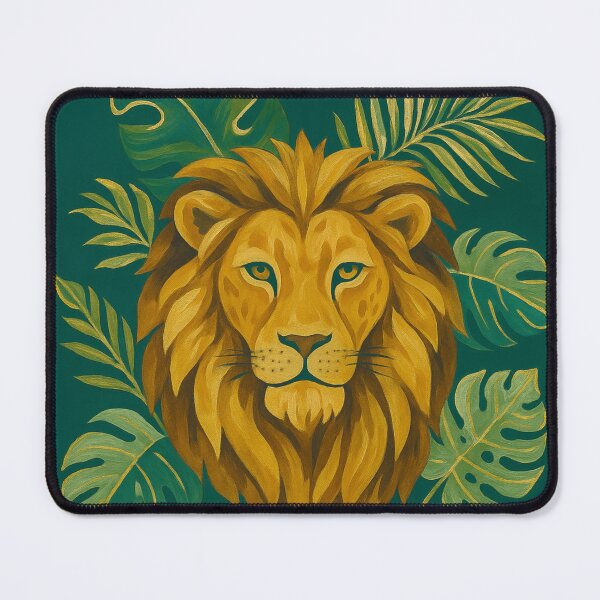 Item preview, Tropical Lion Art Poster designed and sold by Heathenicia.