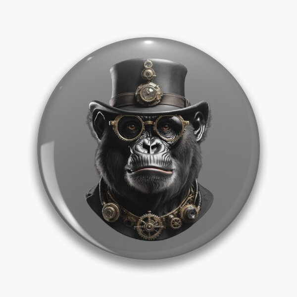 Item preview, Gorilla as steampunk with top hat designed and sold by IHImage.