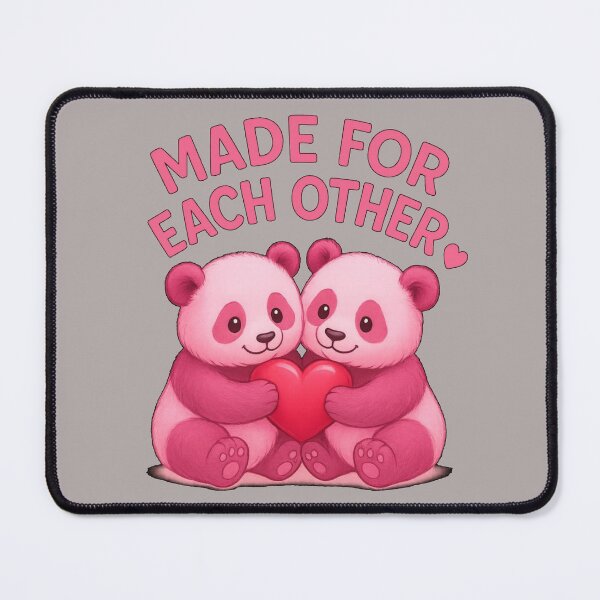 Item preview, Cute Panda Couple T-Shirt | Made for Each Other Romantic Tee designed and sold by KDesignCrafts.