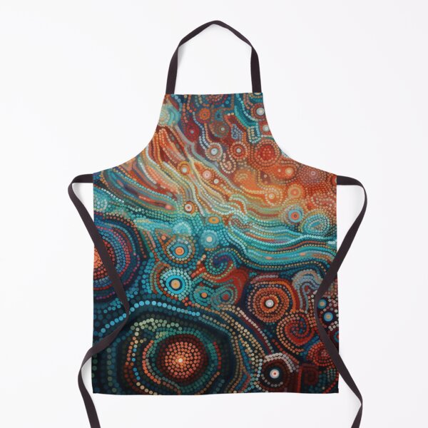 Item preview, Aboriginal Inspired Dot Art - With Arctic And Hot Waves designed and sold by GrinGalore.