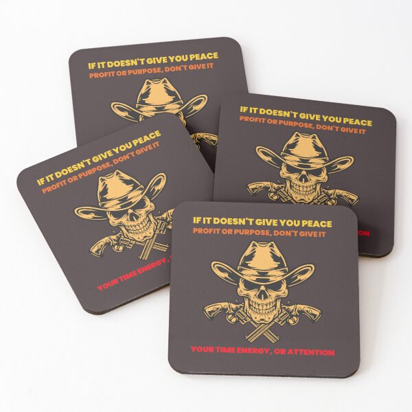 Item preview, Skull and crossed pistols Motivational words designed and sold by wombathole.