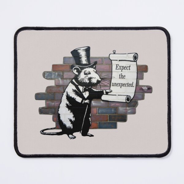 Item preview, Banksy Style Rat - Expect the unexpected. designed and sold by 123ks.