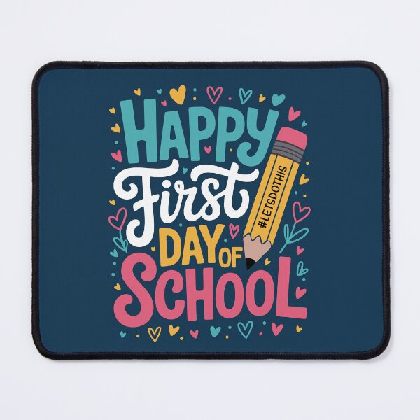 Item preview, Happy First Day Of School Back To School Saying designed and sold by NosandEdgy.