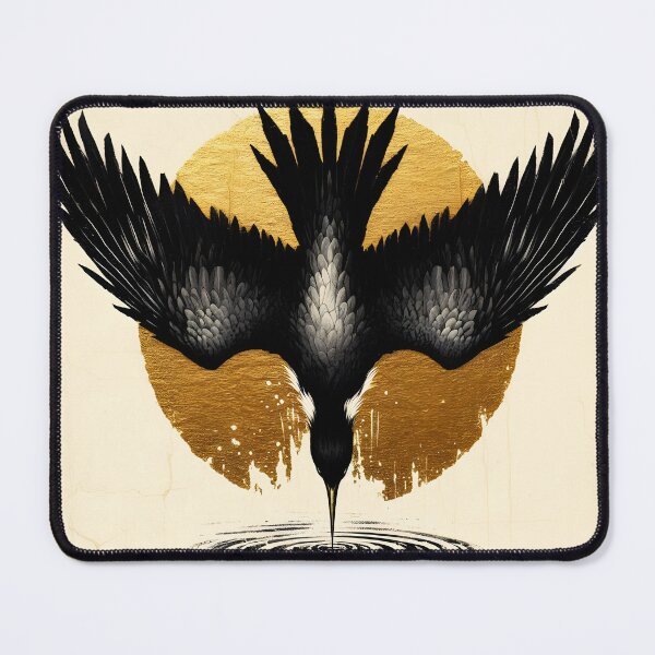 Item preview, Charcoal Bird Diving, Ai Generated Art  designed and sold by ACC .