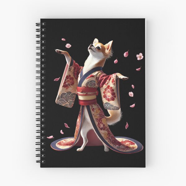 Artikelvorschau, Chihuahua Japanische Kunst Kimono Harajuku Hundeliebhaber entworfen und verkauft von Kimberley King Art  King Art.