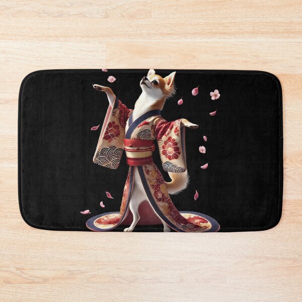 Artikelvorschau, Chihuahua Japanische Kunst Kimono Harajuku Hundeliebhaber entworfen und verkauft von Kimberley King Art King Art.