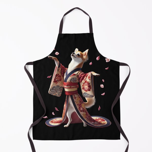Artikelvorschau, Chihuahua Japanische Kunst Kimono Harajuku Hundeliebhaber entworfen und verkauft von Kimberley King Art King Art.