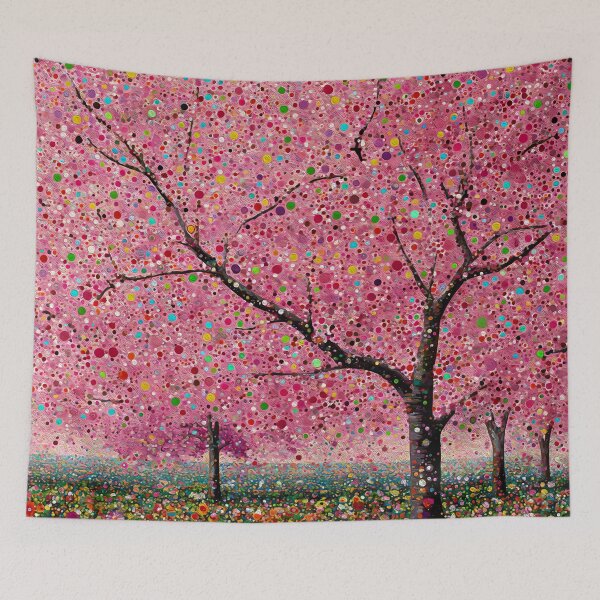 Item preview, Cherry Blossoms Springtime Floral designed and sold by Neika Shimm Designs.