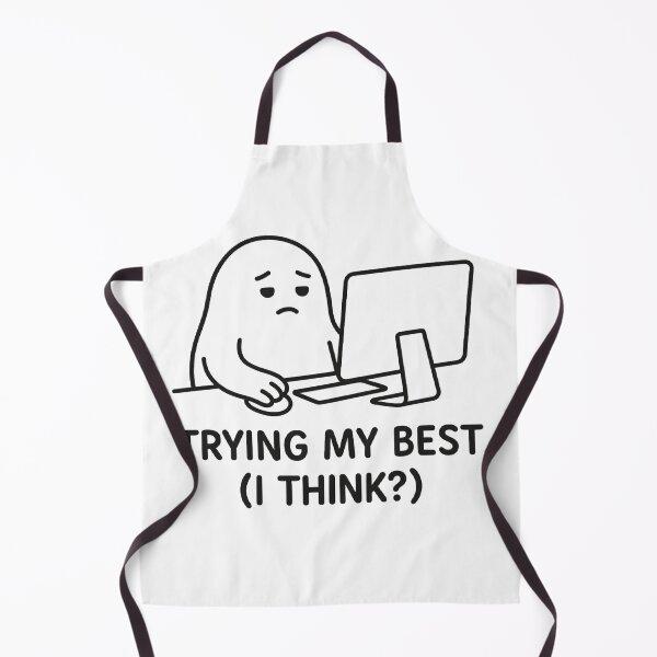Item preview, Trying My Best Meme – Funny Minimalist Chaos Blob designed and sold by HolysticDesigns.