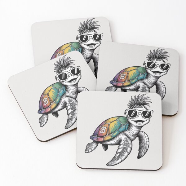 Item preview, A cool sea turtle designed and sold by 123ks.