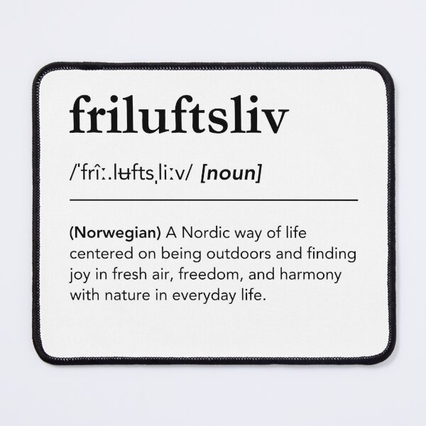Item preview, Friluftsliv Nordic Word Art, Phonetic Typography Outdoor Lifestyle Definition designed and sold by lagunaklein.